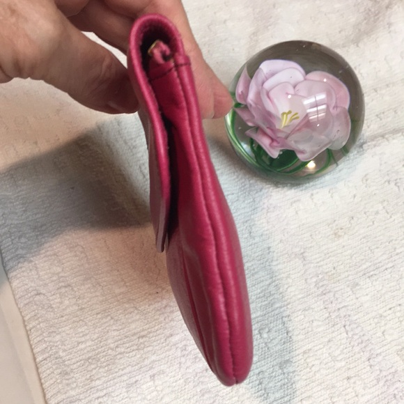 Hot Pink Buttery Soft Brazilian Leather Wallet - Picture 10 of 11